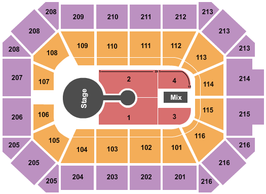 Pepsi Arena Seating Chart